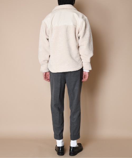 SUPERTHANKS(スーパーサンクス)の「ボアブルゾン(ユニセックス)(ブルゾン・メンズ・ブラック/クリーム・S/M/L)」の10枚目の写真