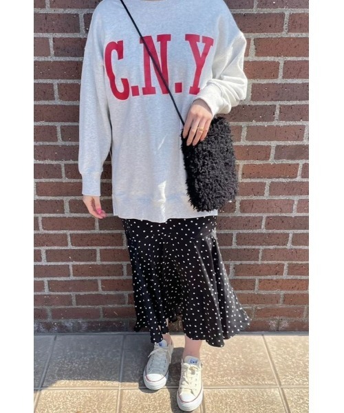 &. NOSTALGIA（アンドドットノスタルジア）の「【ZOZO限定】アソート柄マーメイドスカート（ドット・ダルメシアン・チェック）（スカート・レディース・ブラック/ブラウン/ネイビー/ホワイト/ブラック系その他/ネイビー系・M/FREE/TALL）」の11枚目の写真