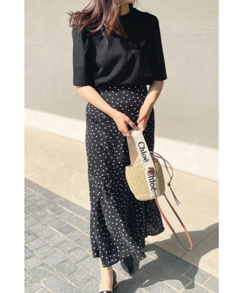 &. NOSTALGIA（アンドドットノスタルジア）の「【ZOZO限定】アソート柄マーメイドスカート（ドット・ダルメシアン・チェック）（スカート・レディース・ブラック/ブラウン/ネイビー/ホワイト/ブラック系その他/ネイビー系・M/FREE/TALL）」の13枚目の写真