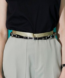 TOGA PULLA | 【TOGA PULLA(トーガプルラ)】ダブルバックルチェーンベルト　TP11-AH262(ベルト)