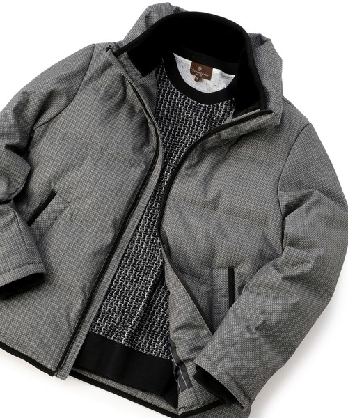 MEN'S BIGI(メンズビギ)の「ボリュームネックワッフルダウンジャケット(ダウンジャケット/コート)」|グレー