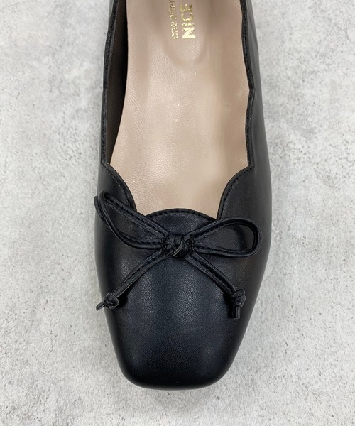 one after another NICE CLAUP（ワンアフターアナザーナイスクラップ）の「【ZOZO限定】スカラップバレエシューズ（バレエシューズ・レディース・アイボリー/ブラック・SS/S/M/L/LL）」の8枚目の写真