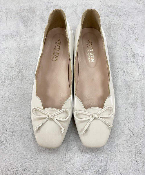 one after another NICE CLAUP（ワンアフターアナザーナイスクラップ）の「【ZOZO限定】スカラップバレエシューズ（バレエシューズ・レディース・アイボリー/ブラック・SS/S/M/L/LL）」の14枚目の写真