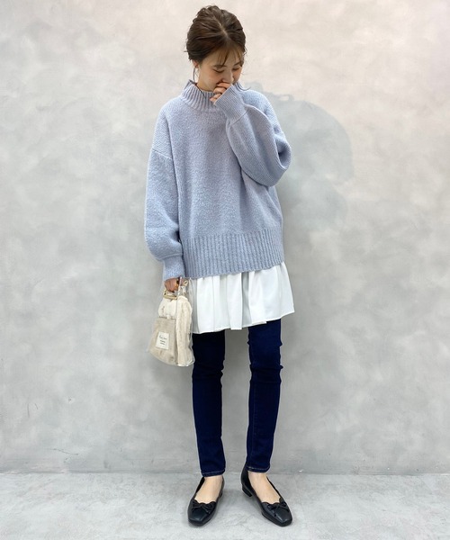 one after another NICE CLAUP（ワンアフターアナザーナイスクラップ）の「【ZOZO限定】スカラップバレエシューズ（バレエシューズ・レディース・アイボリー/ブラック・SS/S/M/L/LL）」の15枚目の写真