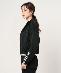 adidas ブラック ジャージ 3本ライン トラックジャケット トレフォイル cf55a7627bb3824540d1cf25eb5f03