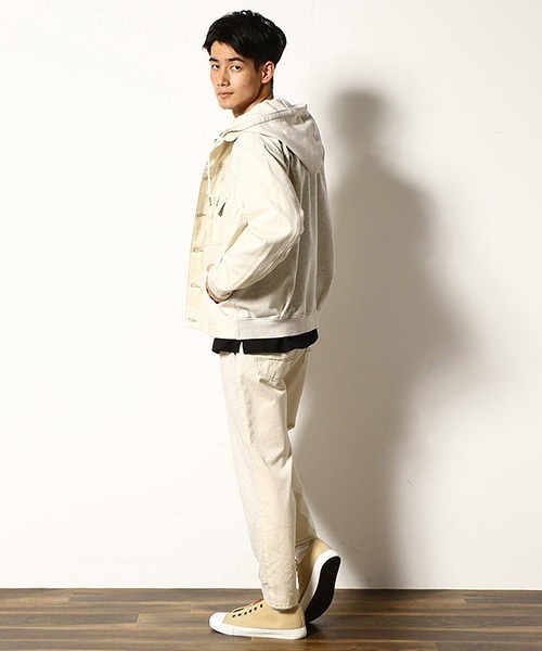 裏毛切り替え パンツ デニムパンツ Purple Yellow パープルアンドイエロー のファッション通販 Zozotown