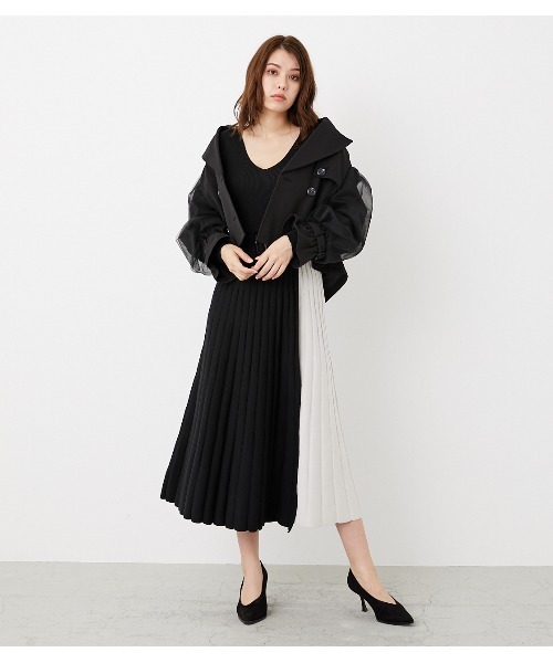 rienda（リエンダ）の「スリーブボリュームチュールショート