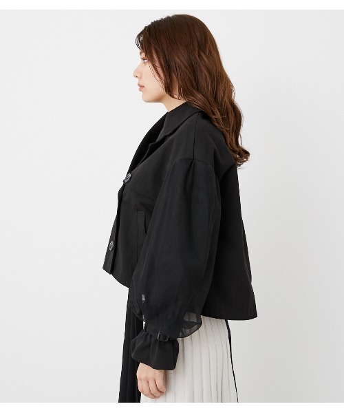 rienda（リエンダ）の「スリーブボリュームチュールショート