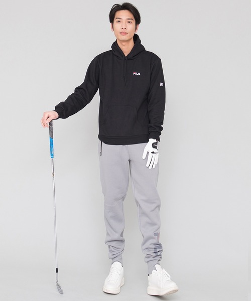 FILA(フィラ)の「FILA GOLF/フィラゴルフ ロゴ スウェット パーカー ワンポイント バックプリント 裏起毛 アウター(パーカー・メンズ・ブルー系その他/ブラック/ブラック系その他/カーキ/ネイビー・M/S/LL/L)」の11枚目の写真