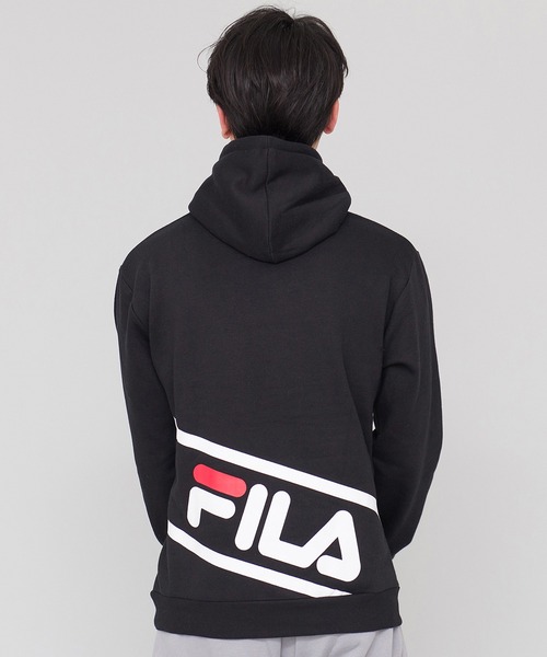 FILA(フィラ)の「FILA GOLF/フィラゴルフ ロゴ スウェット パーカー ワンポイント バックプリント 裏起毛 アウター(パーカー・メンズ・ブルー系その他/ブラック/ブラック系その他/カーキ/ネイビー・M/S/LL/L)」の14枚目の写真