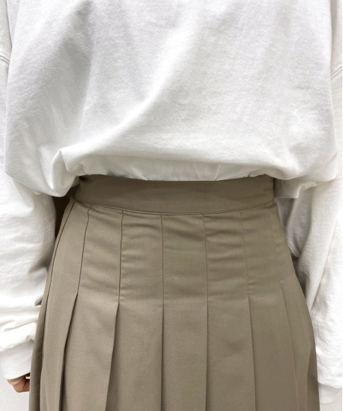 apres jour mignon（アプレジュールミニョン）の「タックプリーツスカート【ZOZOTOWN限定アイテム】（スカート・レディース・ブラック/ダークグリーン/モカ・フリー/X-LARGE）」の16枚目の写真