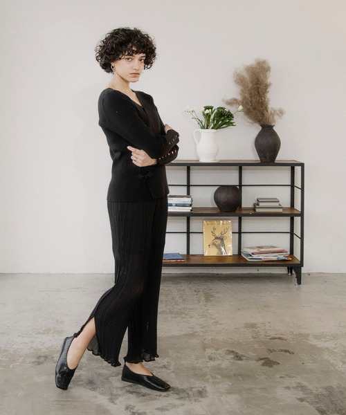 ACCL（エーシーシーエル）の「ワッシャーワイドパンツ（その他パンツ・レディース・ブラック/オフホワイト/ピンク・FREE）」の7枚目の写真