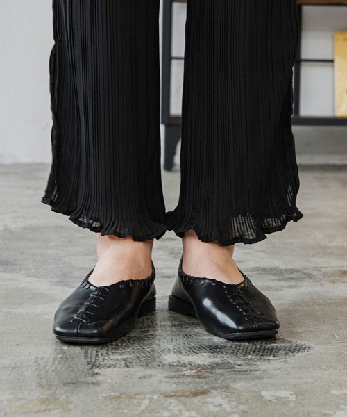 ACCL（エーシーシーエル）の「ワッシャーワイドパンツ（その他パンツ・レディース・ブラック/オフホワイト/ピンク・FREE）」の8枚目の写真