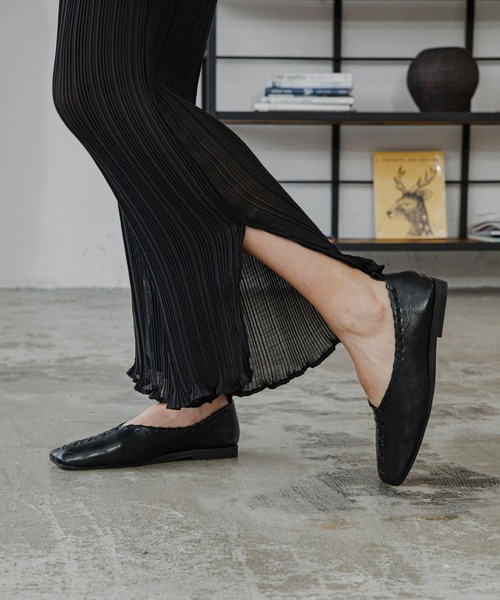 ACCL（エーシーシーエル）の「ワッシャーワイドパンツ（その他パンツ・レディース・ブラック/オフホワイト/ピンク・FREE）」の9枚目の写真