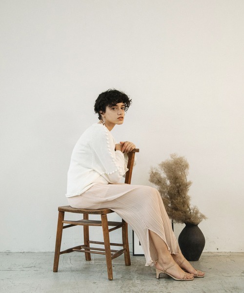 ACCL（エーシーシーエル）の「ワッシャーワイドパンツ（その他パンツ・レディース・ブラック/オフホワイト/ピンク・FREE）」の10枚目の写真