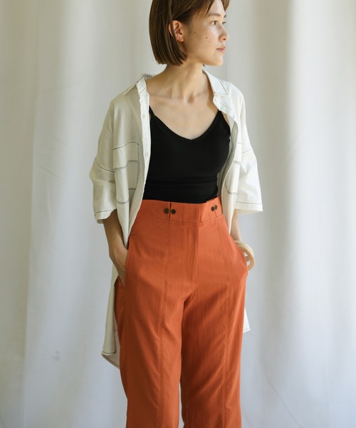 select MOCA(セレクトモカ)の「ベルトデザインフレアスリットパンツ(その他パンツ・レディース・ライム/オレンジ/ブルー・SMALL/MEDIUM)」の17枚目の写真