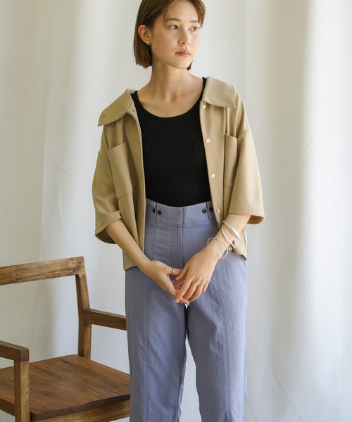 select MOCA(セレクトモカ)の「ベルトデザインフレアスリットパンツ(その他パンツ・レディース・ライム/オレンジ/ブルー・SMALL/MEDIUM)」の9枚目の写真