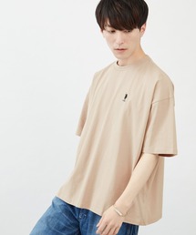 U.S. POLO ASSN. | U.S. POLO ASSN./ユーエスポロアッスン 別注 ビッグシルエット ロゴ刺繍 半袖 Tシャツ 無地T トップス(Tシャツ/カットソー)