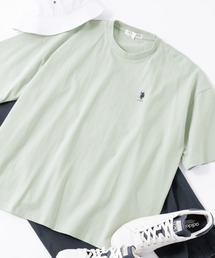 U.S. POLO ASSN. | U.S. POLO ASSN./ユーエスポロアッスン 別注 ビッグシルエット ロゴ刺繍 半袖 Tシャツ 無地T トップス(Tシャツ/カットソー)