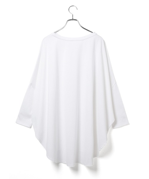ADAM ET ROPE'（アダムエロペ）の「ドルマンドレープTシャツ（Tシャツ/カットソー・レディース・ホワイト/ブラック・FREE）」の15枚目の写真