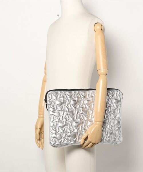 ROSE BUD（ローズバッド）の「星型キルティングバッグ（クラッチバッグ・レディース・ブラウン/シルバー・FREE）」の5枚目の写真