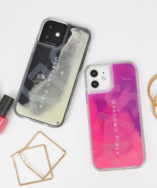 SLY（スライ）の「iPhone12 iPhone12Pro iPhone12mini iPhoneSE(第2世代/第3世代) ケース SLY [ラメ入りネオンサンドケース]（スマホケース/カバー・レディース・ピンク/ブラック・B/A/C）」の14枚目の写真
