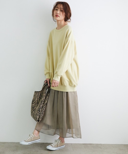 ROPE' PICNIC(ロペピクニック)の「オーロラシアーギャザースカート(スカート・レディース・グレー系その他/キャメル/ブルー/ピンク系その他2・38)」の9枚目の写真