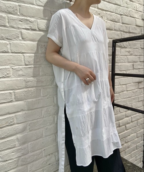 ビアズリー　チュニックワンピース BEARDSLEY（ビアズリー）の「シャドーボーダーチュニック