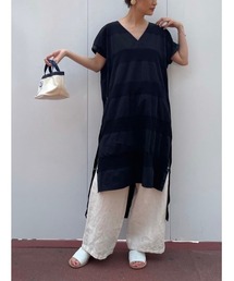 BEARDSLEY | シャドーボーダーチュニック(ワンピース)