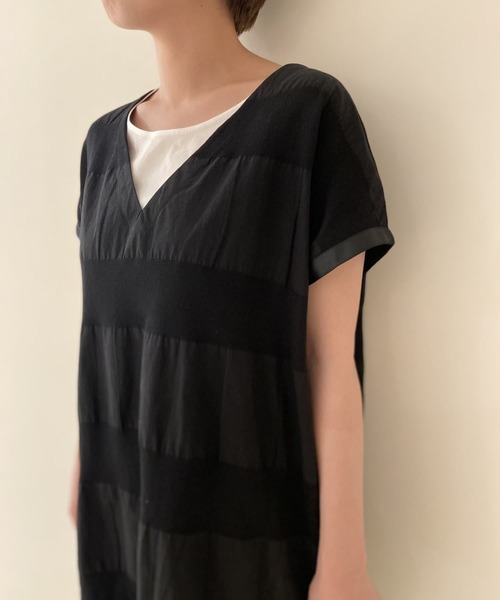 【BEARDSLY】チュニック　ワンピース BEARDSLEY（ビアズリー）の「シャドーボーダーチュニック