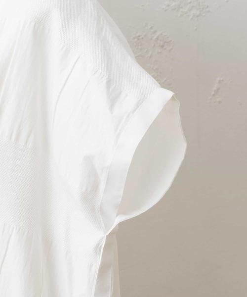 BEARDSLEY（ビアズリー）の「シャドーボーダーチュニック（ワンピース・レディース・ホワイト/ブラック・FREE）」の11枚目の写真