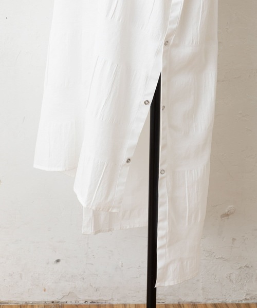 BEARDSLEY（ビアズリー）の「シャドーボーダーチュニック（ワンピース・レディース・ホワイト/ブラック・FREE）」の12枚目の写真