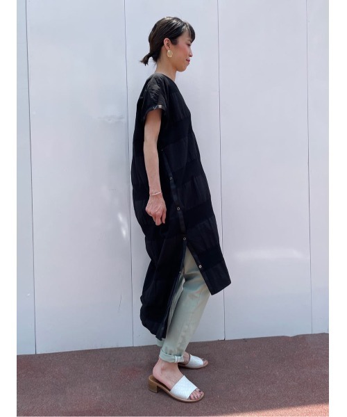 【BEARDSLEY】ビアズリー　レディース　ジレ　チュニック　Vネック　上質 BEARDSLEY】ビアズリー レディース ジレ チュニック Vネック