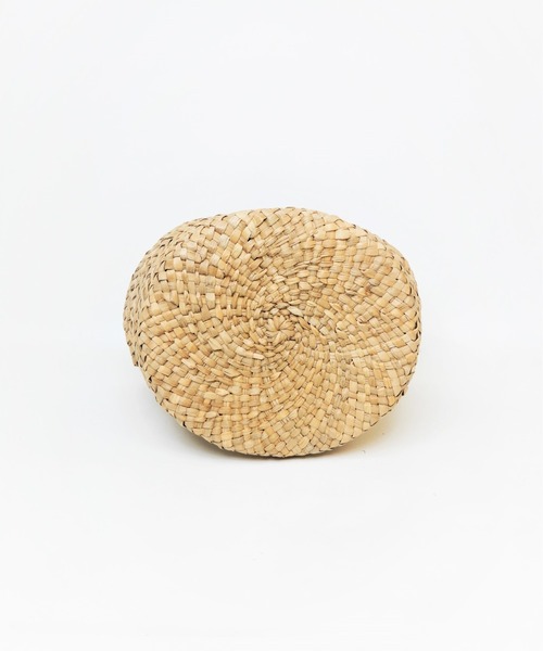 a-jolie（アジョリー）の「a-jolie パールサングラスちゃん 内側ストライプ巾着付き ミニカゴバッグ（かごバッグ・レディース・ナチュラル・FREE）」の7枚目の写真