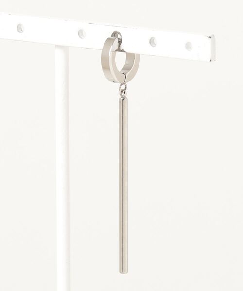 ANCHOR（アンカー）の「ピアス フープ ロング バー（ピアス（片耳用）・メンズ・シルバー・FREE）」の4枚目の写真