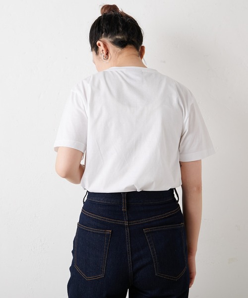 ear PAPILLONNER（イアパピヨネ）の「【FOXPIXEL（フォックスピクセル）】ハンバーガー・ポテト刺繍Tシャツ（Tシャツ/カットソー・レディース・ホワイト/ホワイト系その他/ブラック系その他2/ブラック系その他・FREE）」の14枚目の写真