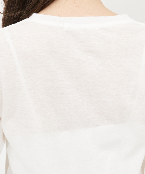 Rouge vif(ルージュヴィフ)の「ナチュラルダイTシャツ(Tシャツ/カットソー・レディース・ホワイト/クリーム/スモークピンク/オレンジ・フリー)」の9枚目の写真