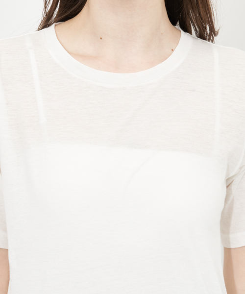 Rouge vif(ルージュヴィフ)の「ナチュラルダイTシャツ(Tシャツ/カットソー・レディース・ホワイト/クリーム/スモークピンク/オレンジ・フリー)」の11枚目の写真