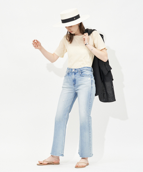 Rouge vif(ルージュヴィフ)の「ナチュラルダイTシャツ(Tシャツ/カットソー・レディース・ホワイト/クリーム/スモークピンク/オレンジ・フリー)」の22枚目の写真