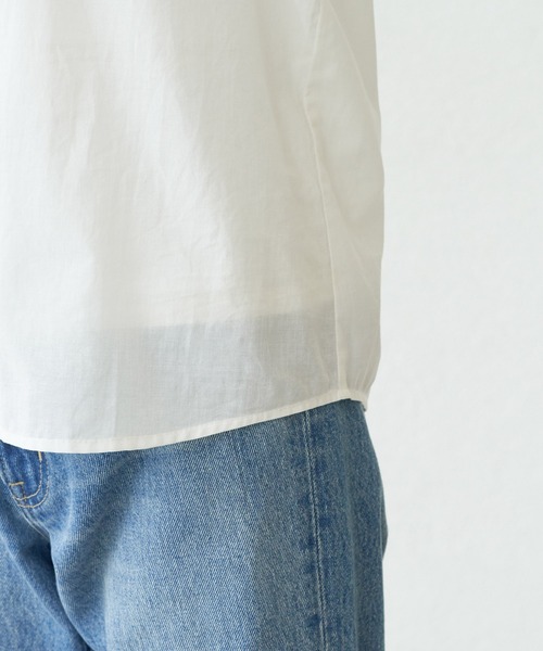 ROPE' PICNIC（ロペピクニック）の「【WEB限定】ビッグカラーブラウス（シャツ/ブラウス・レディース・ブラック/オフホワイト・38）」の9枚目の写真