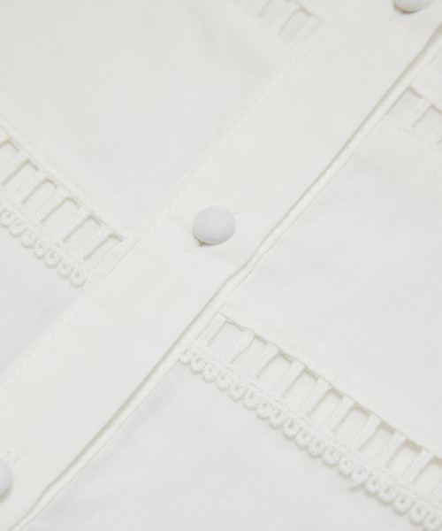 ROPE' PICNIC（ロペピクニック）の「【WEB限定】ビッグカラーブラウス（シャツ/ブラウス・レディース・ブラック/オフホワイト・38）」の15枚目の写真