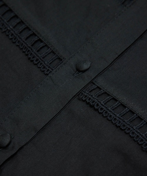 ROPE' PICNIC（ロペピクニック）の「【WEB限定】ビッグカラーブラウス（シャツ/ブラウス・レディース・ブラック/オフホワイト・38）」の16枚目の写真