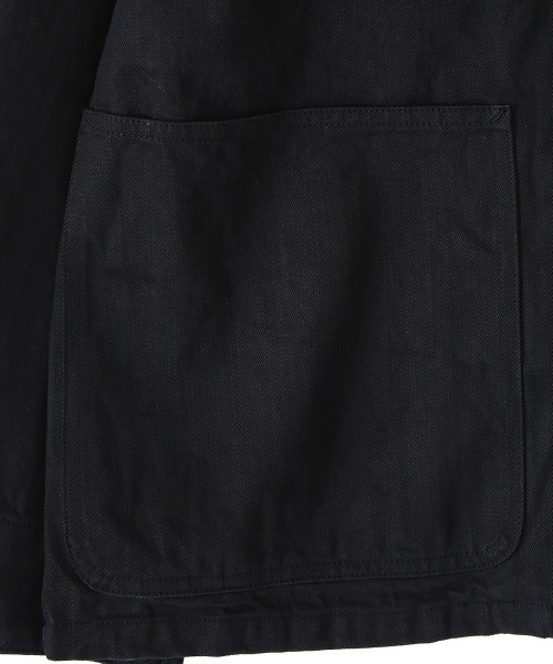 marka（マーカ）の「marka / マーカ：COVER ALL - 12oz cotton denim -：M21C-01BL01C[COR]（カバーオール・メンズ・ブラック/インディゴブルー・1/2/3）」の7枚目の写真
