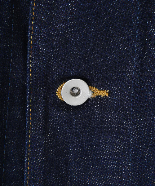 marka（マーカ）の「marka / マーカ：COVER ALL - 12oz cotton denim -：M21C-01BL01C[COR]（カバーオール・メンズ・ブラック/インディゴブルー・1/2/3）」の12枚目の写真