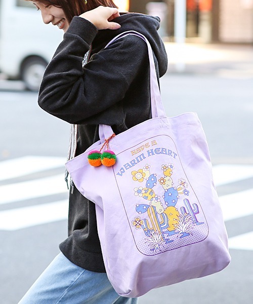 チチカカ(チチカカ)の「プリントキャンバストート(トートバッグ・レディース・ブラウン/ブルー/ブラック/ピンク/その他1/その他3/その他2/その他4・FREE)」の8枚目の写真