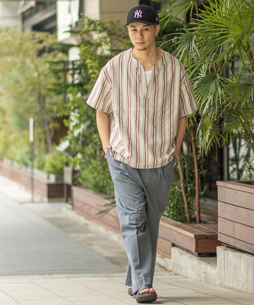 JOINT WORKS（ジョイントワークス）の「JW-V NECK シャツ（シャツ/ブラウス・メンズ・ブラウン/グレー・MEDIUM/LARGE）」の16枚目の写真
