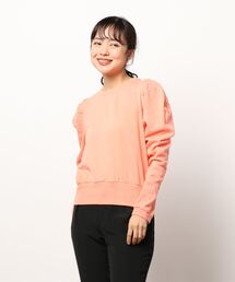 Dot＆Stripes CHILD WOMAN | 40/20ミニ裏毛 BIGパフスリーブ 長袖プルオーバー(スウェット)