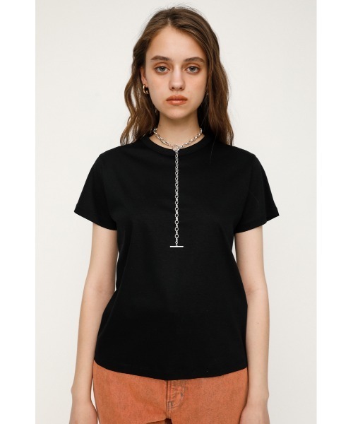 SLY（スライ）の「MERCERIZE BASIC T/SH ベーシック Tシャツ（Tシャツ/カットソー・レディース・ブラック/ベージュ/ホワイト・FREE）」の11枚目の写真