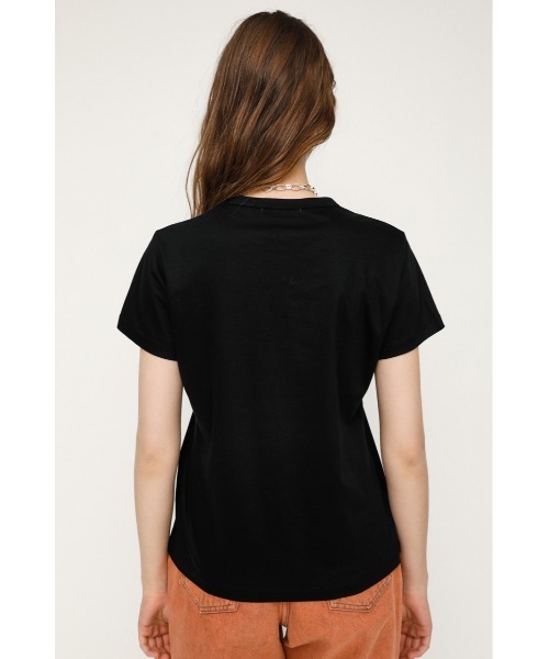 SLY（スライ）の「MERCERIZE BASIC T/SH ベーシック Tシャツ（Tシャツ/カットソー・レディース・ブラック/ベージュ/ホワイト・FREE）」の13枚目の写真