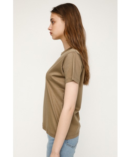 SLY（スライ）の「MERCERIZE BASIC T/SH ベーシック Tシャツ（Tシャツ/カットソー・レディース・ブラック/ベージュ/ホワイト・FREE）」の17枚目の写真